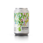 A can packshot of Silly Season, a Saffron IPA brewed by Swedish Craft Brewery Beerbliotek.