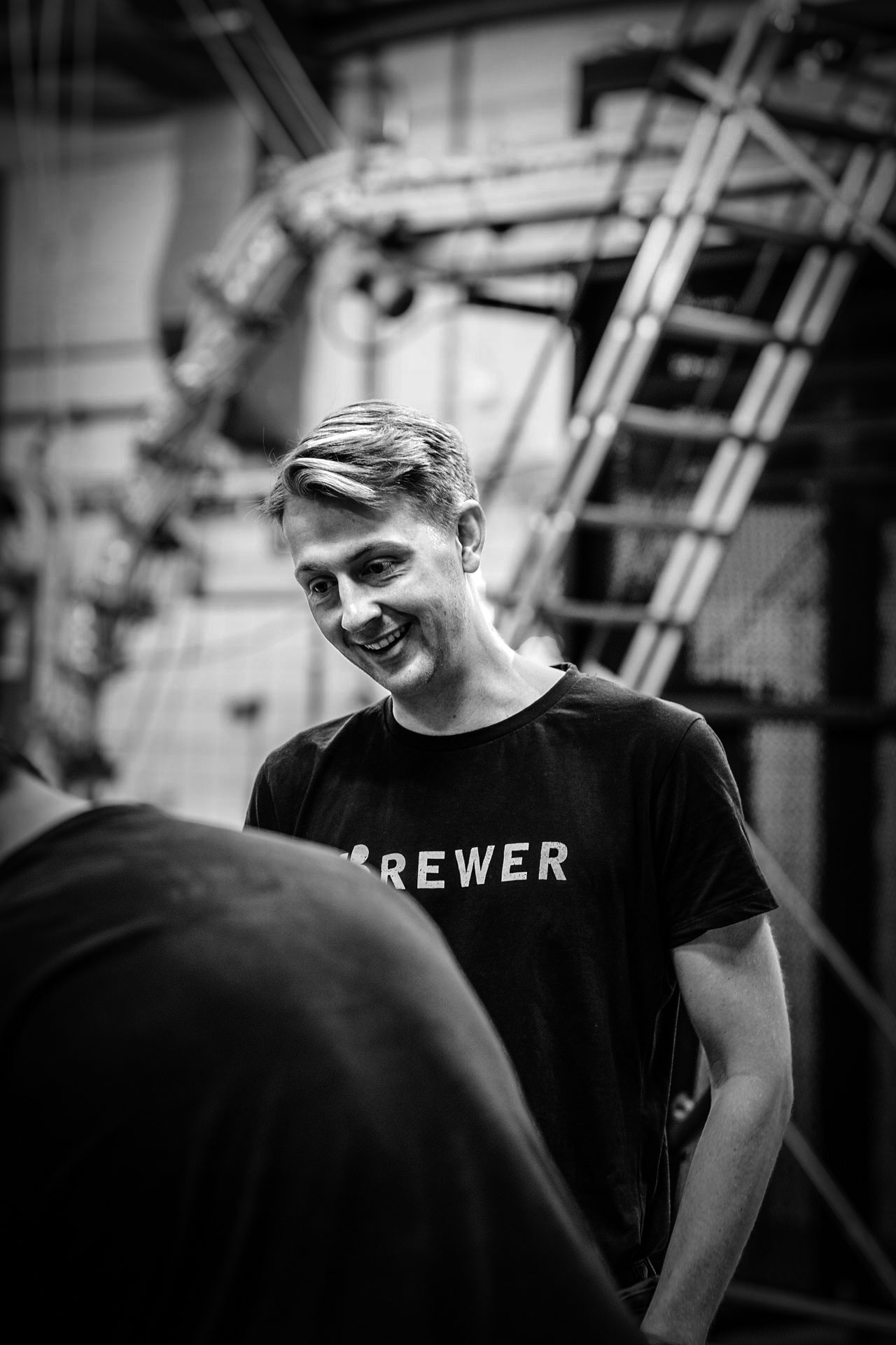Johan Hesselberg, the latest brewery intern at Beerbliotek, a Swedish Craft Beer Brewery in Gothenburg.